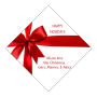 Diamond Large Present Ribbon Christmas Labels